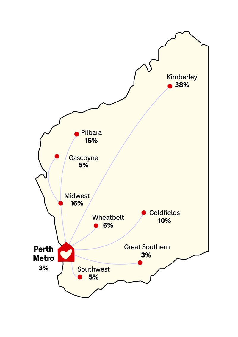 Map of Western Australia