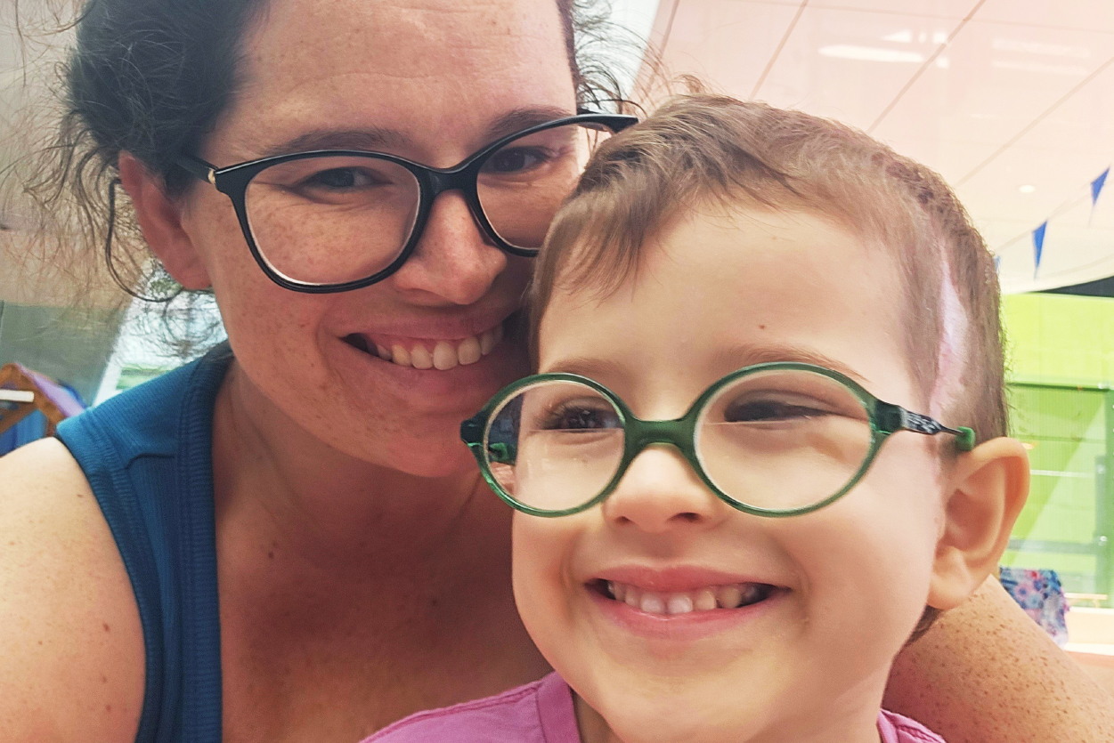 Riley with mum Stephanie