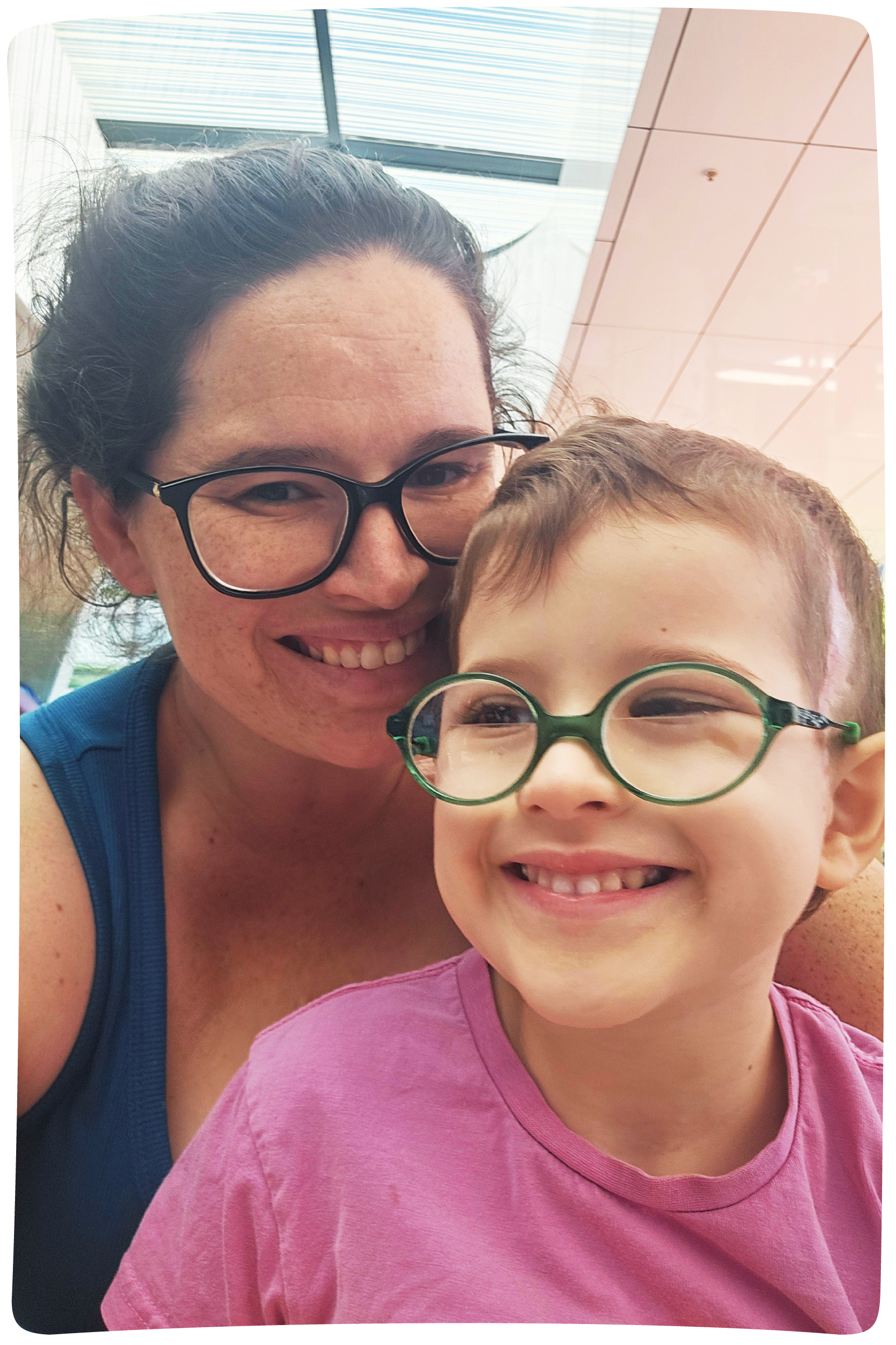 Riley with mum Stephanie
